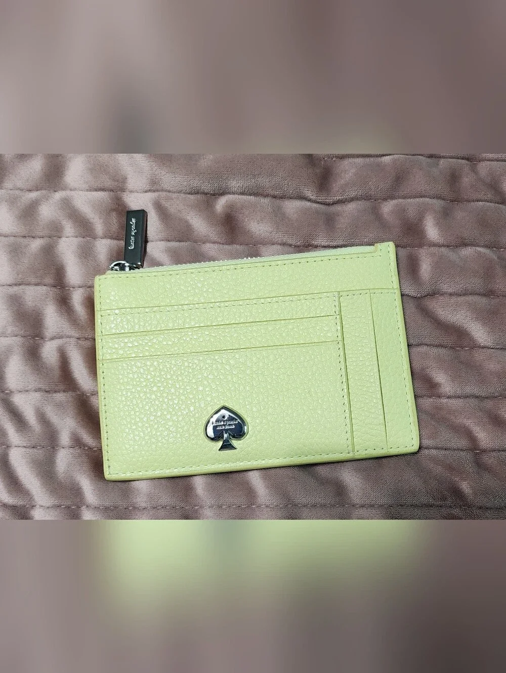 kate spade leather zip card wallet